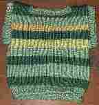 green striped wooly vest
