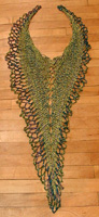 shape of the green winged scarf
