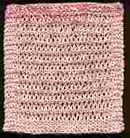 pink dishcloth